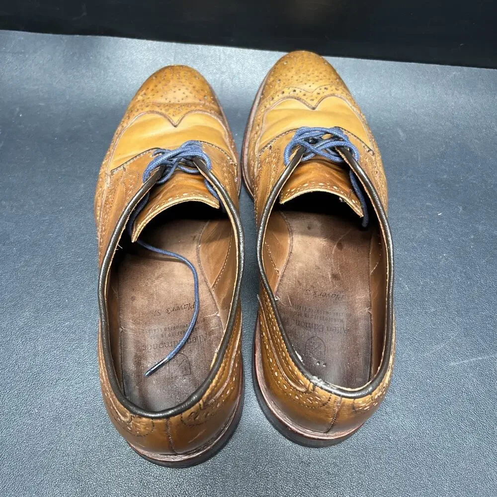 Allen Edmonds Players Shoe Walnut Wingtip Oxford Shoes 9752 Mens Size 9 D